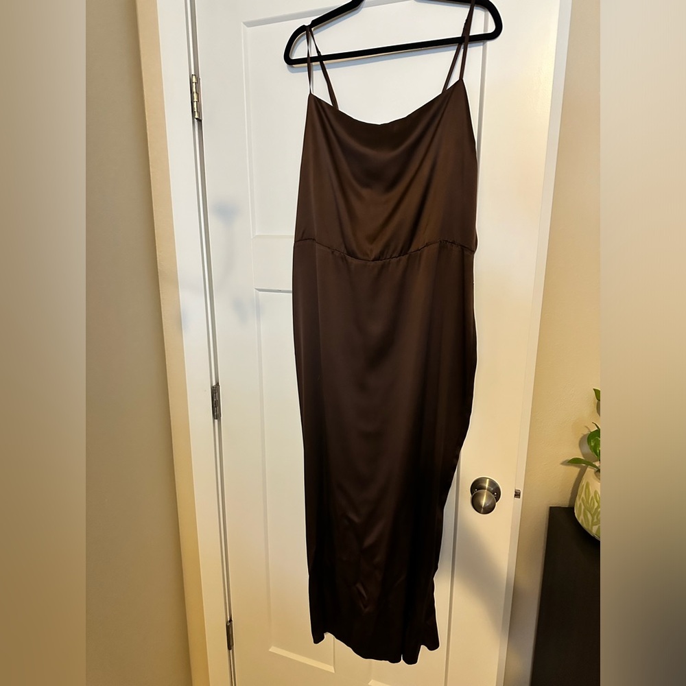 Reformation Frankie Silk Dress ES size 18 - Picture 2 of 3